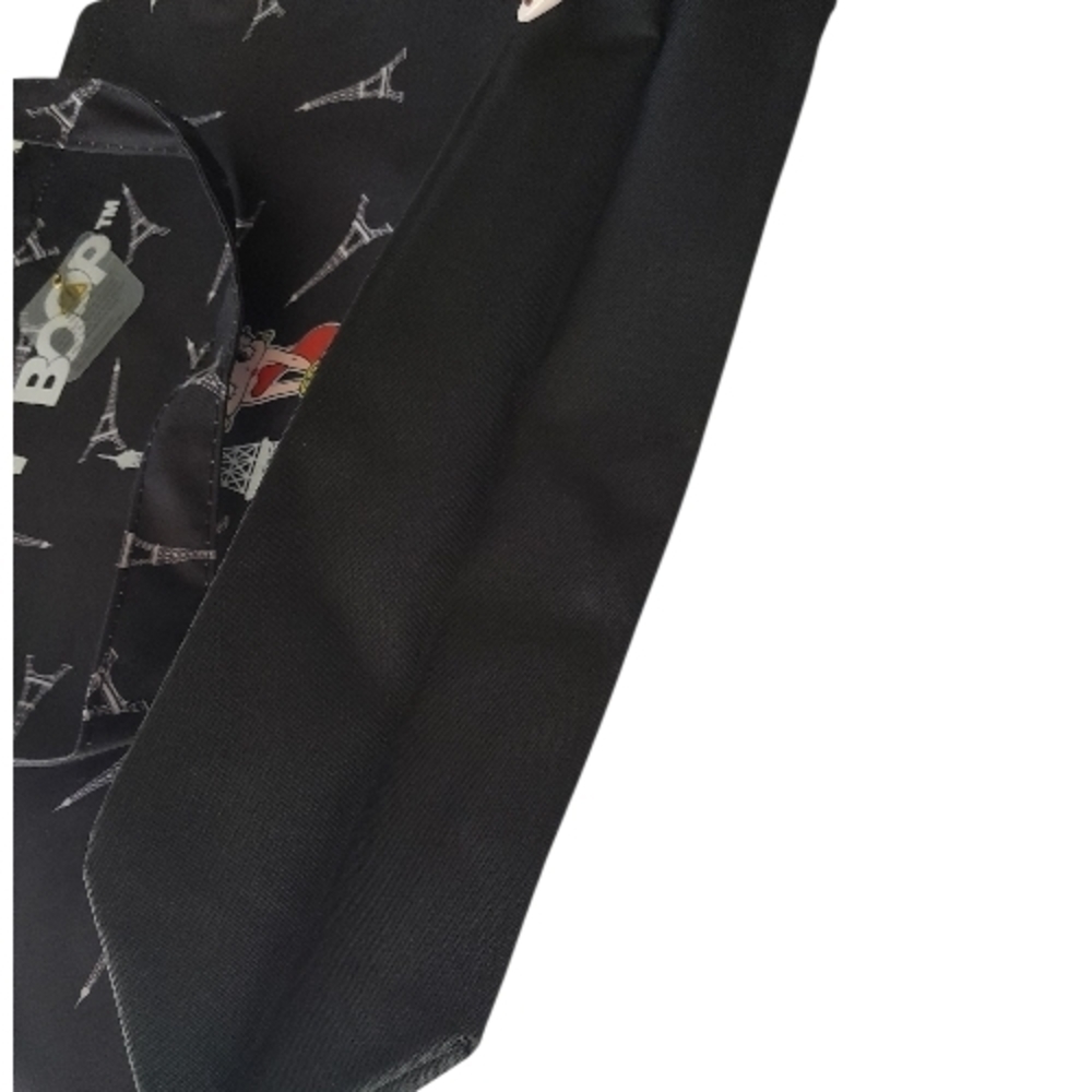 Betty Boop Black Tote Bag with Eiffel Tower Design - Picture 5 of 8